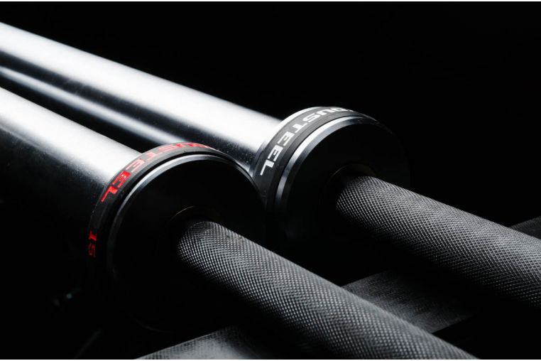 Гриф для штанги L201 см D50мм YouSteel Training Bar XF-15 красный+хром фото 4