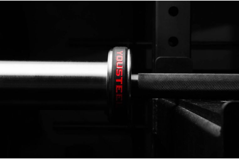 Гриф для штанги L201 см D50мм YouSteel Training Bar XF-15 красный+хром фото 6