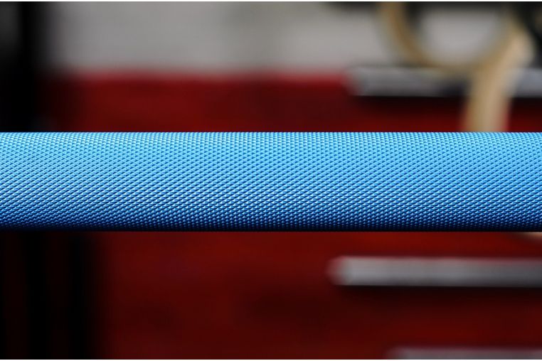 Гриф L2200мм D50мм YouSteel Training Bar XF-20, 20 кг синий + хром фото 3