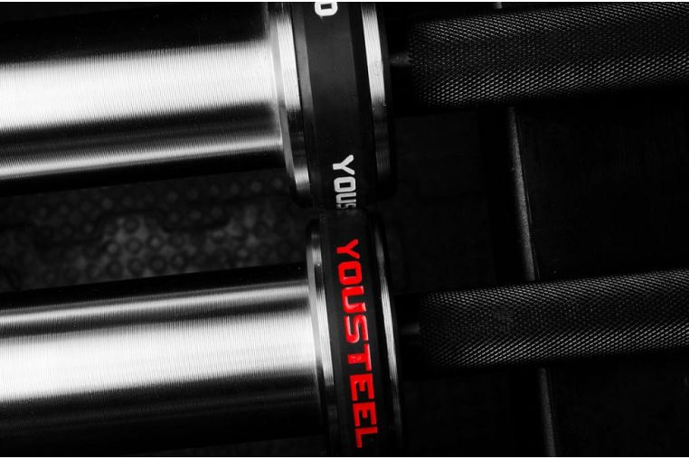Гриф YouSteel Training Bar XF-20, 20кг, длина 2200мм, D28мм, bushing, черный оксид + хром фото 8