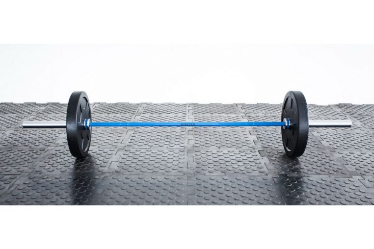 Мужской гриф Stecter 20 кг, тренировочный 2411 синий\хром фото 1