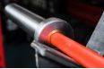 Гриф YouSteel Training Bar XF-20, 20 кг, длина 2200 мм, D28 мм, красный + хром фото 6
