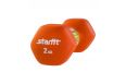 Гантель неопреновая Star Fit DB-201 2 кг, оранжевый (1 шт.) фото 1