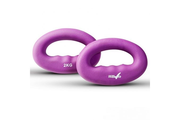Гантели для кросфита Makfit 2 кг фиолетовый MAK-DC2k (штука, продажа только парами) 