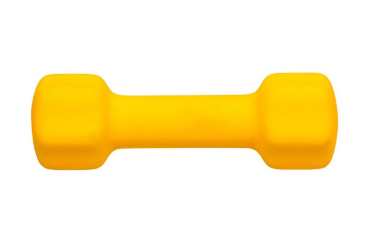 Гантели неопреновые, 1 кг Bradex SF 0540 желтая фото 4