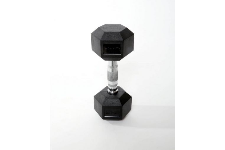 Гантель гексагональная Pro 8 кг Star Fit обрезиненная DB-301 черный фото 3