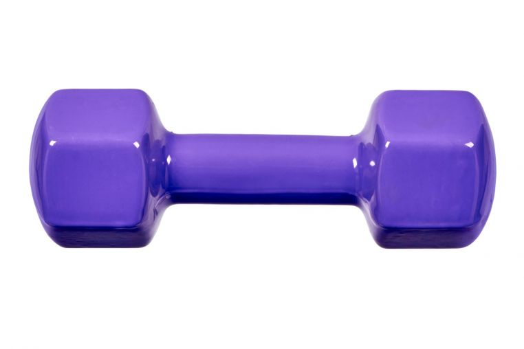 Гантель обрезиненная 4кг Bradex SF 0537 фиолетовый фото 5