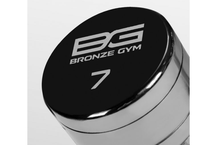Гантель хромированная 7 кг Bronze Gym BG-PA-DB-C07 фото 3