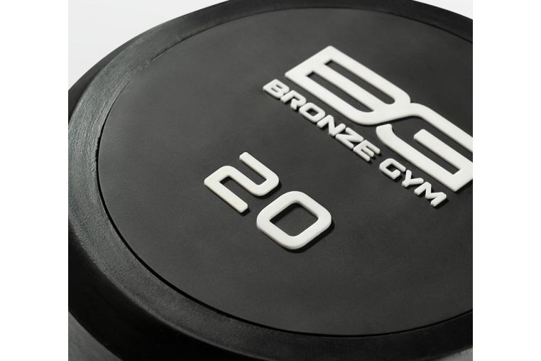 Гантель обрезиненная 20 кг Bronze Gym BG-PA-DB-R200 фото 4