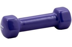 Гантель в виниловой оболочке 0,5 кг Profi-Fit форма шестигранник, фиолетовый