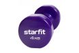 Гантель виниловая Core Star Fit DB-101 4 кг, фиолетовый, 2 шт фото 2
