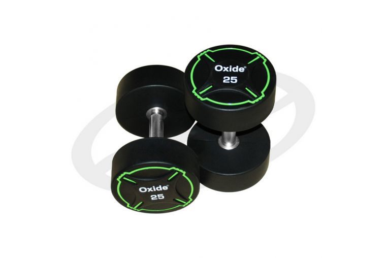 Гантель круглая Oxide Fitness ODB01 полиуретановая, 27,5кг 