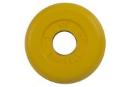 Диск обрезиненный d31мм MB Barbell MB-PltC31-1 1 кг желтый