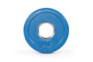 Цветной тренировочный диск Stecter D50 мм 2,0 кг синий 2235