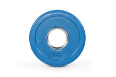 Цветной тренировочный диск Stecter D50 мм 2,0 кг синий 2235