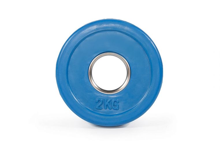 Цветной тренировочный диск Stecter D50 мм 2,0 кг синий 2235 