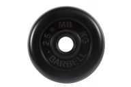 Диск обрезиненный d31мм MB Barbell MB-PltB31-2,5 2,5 кг черный