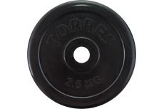 Диск обрезиненный Torres 2,5 кг PL50692, d.25мм