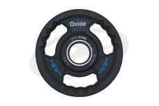 Диск олимпийский Oxide Fitness OWP02 D50мм полиуретановый, с 3-мя хватами, черный 2,5кг.