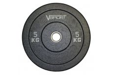 Диск бамперный V-Sport черный 5 кг FTX-1037-5