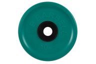 Диск олимпийский d51мм евро-классик MB Barbell MB-PltCE-10 10 кг зеленый