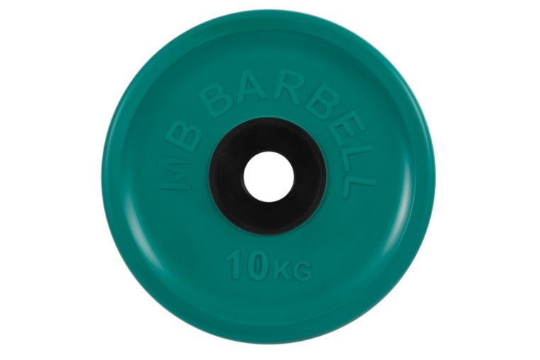 Диск олимпийский d51мм евро-классик MB Barbell MB-PltCE-10 10 кг зеленый 