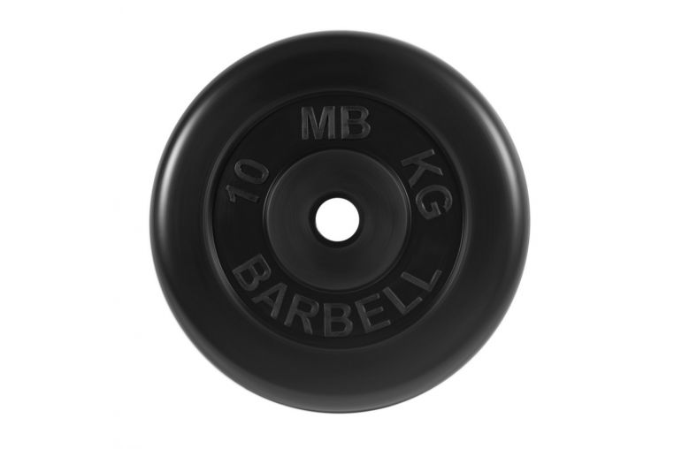 Диск обрезиненный d31мм MB Barbell MB-PltB31-10 10 кг черный 