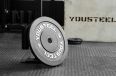Диск каучуковый для штанги YouSteel тренировочный черный 10кг фото 1