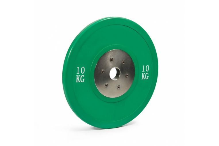 Диск соревновательный Stecter D50 мм 10 кг (зеленый) 2187 фото 2
