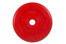 Диск обрезиненный d51мм MB Barbell MB-PltC51-25 25кг красный