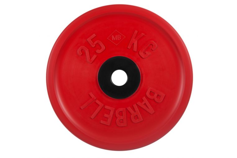 Диск олимпийский d51мм евро-классик MB Barbell MB-PltCE-25 25 кг красный 