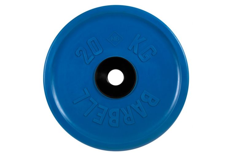 Диск олимпийский d51мм евро-классик MB Barbell MB-PltCE-20 20 кг синий 
