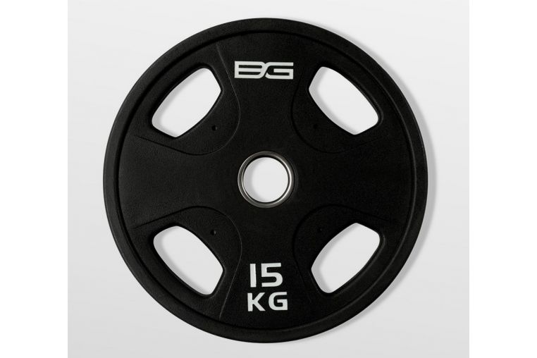Диск олимпийский обрезиненный 15 кг Bronze Gym BG-PA-PL-P150 черный фото 1