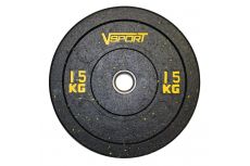 Диск бамперный V-Sport черный 15 кг FTX-1037-15