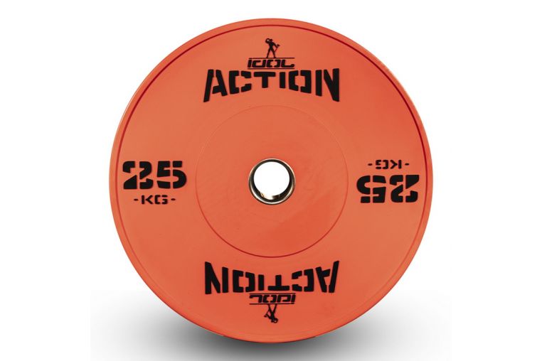 Диск бамперный IDOL Action D50мм Оранжевый 15 кг 