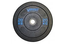 Диск бамперный V-Sport черный 20 кг FTX-1037-20