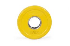 Цветной тренировочный диск Stecter D50 мм 1,5 кг желтый 2234