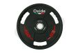 Диск олимпийский Oxide Fitness OWP02 D50мм полиуретановый, с 3-мя хватами, черный 25кг. фото 3