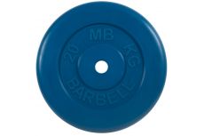 Диск обрезиненный d31мм MB Barbell MB-PltC31-20 20 кг синий