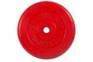 Диск обрезиненный d31мм MB Barbell MB-PltC31-25 25 кг красный