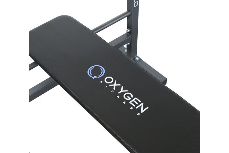 Скамья для жима со стойками Oxygen Fitness Springfield, черная фото 7