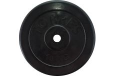 Диск обрезиненный Torres PL507110, D25 мм 10 кг, черный