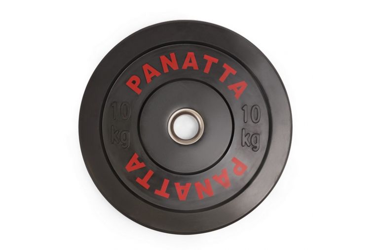 Бампированный черный диск 10 кг Panatta 2CZ4010 