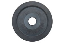 Диск ProfiGym олимпийский (51мм) обрезиненный 5 кг, черный ДО-5/51
