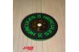 Диск цельнорезиновый d51мм DHS 10 кг чёрно-зелёный фото 1