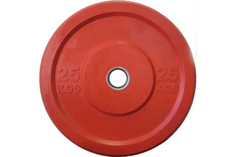 Диск 25 кг Johns APOLO Bumper, d450 см DRAB - 25С красный фото 1