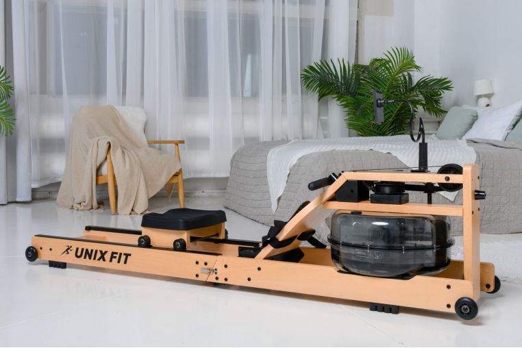 Гребной тренажер UnixFit Wood Rower Light RM9000PLW фото 6