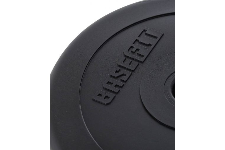 Диск пластиковый 2,5 кг BaseFit d26 мм BB-203 черный фото 1