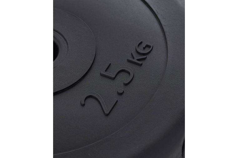 Диск пластиковый 2,5 кг BaseFit d26 мм BB-203 черный фото 4