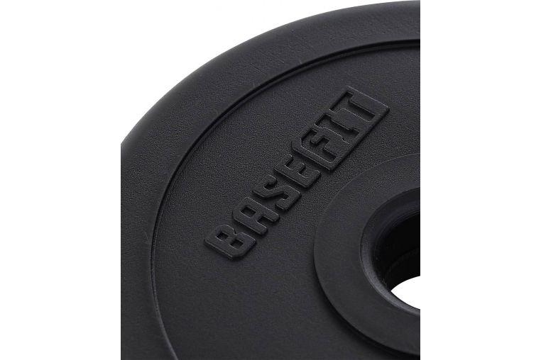 Диск пластиковый 1 кг BaseFit d26 мм BB-203 черный фото 2